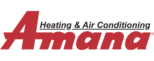 Amana logo in red and black, representing a reliable brand for heating and air conditioning systems, widely used in HVAC services across Greater Boston, MA.